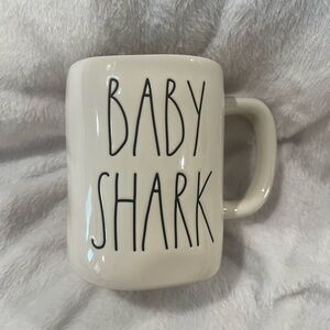 Rae Dunn Cream Ceramic Mug with Black Logo